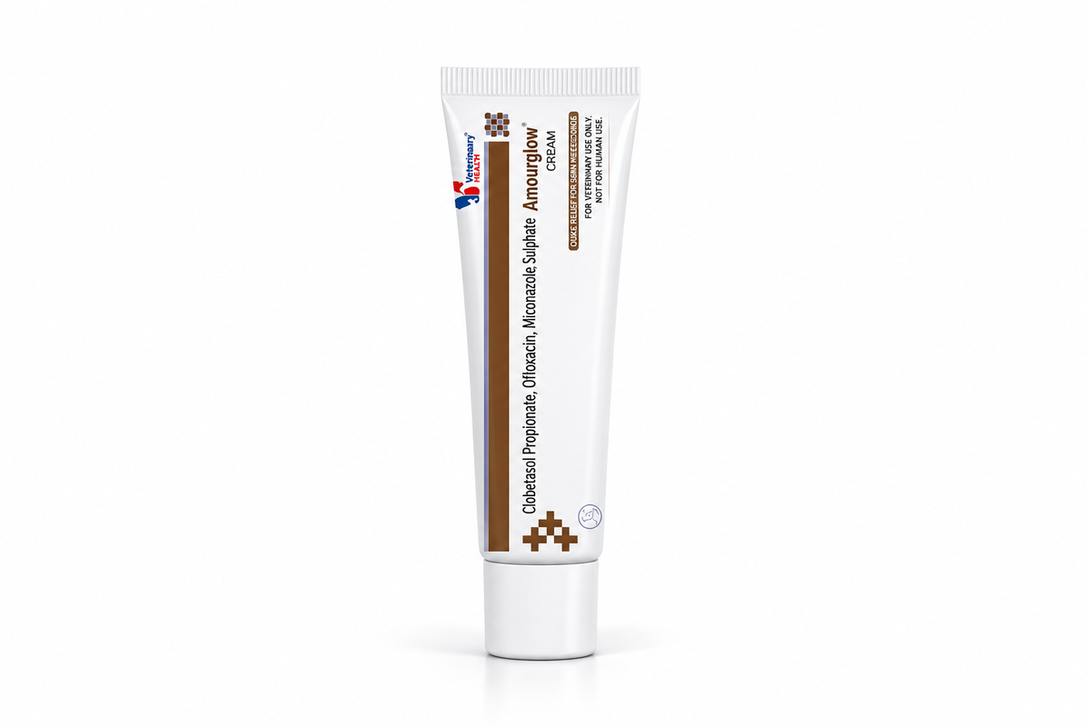 Drools Amourglow Prescription Skin Cream 20 g for Dogs & Cats - Clobetasol, Ofloxacin, Miconazole & Zinc