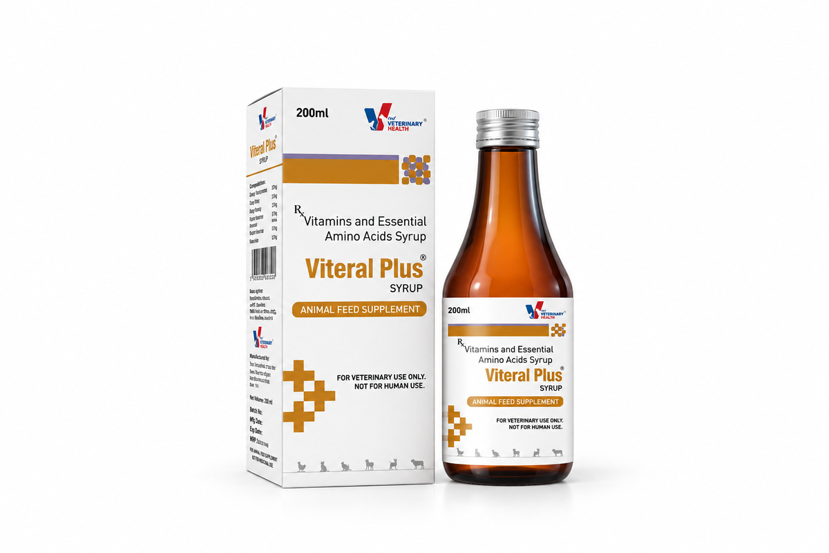 Drools Viteral Plus Amino Acid & Multivitamin Syrup for Dogs & Cats 200 ml