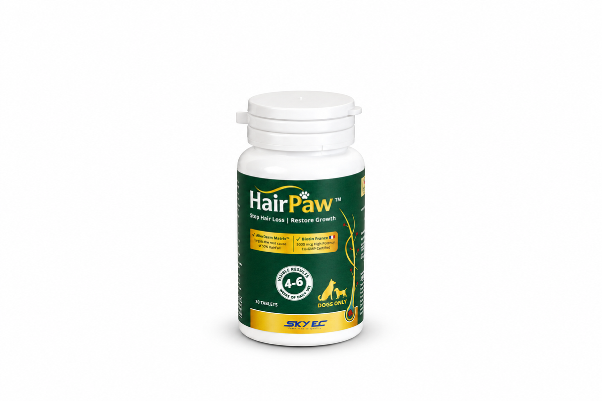 Skyec HairPaw Biotin & Omega Skin & Coat Tablets for Dogs - 30 Tablets