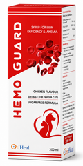 Oriheal Hemoguard Syrup 200ml | Iron & Vitamin Supplement for Dogs & Cats | Treat Anemia & Boost Energy