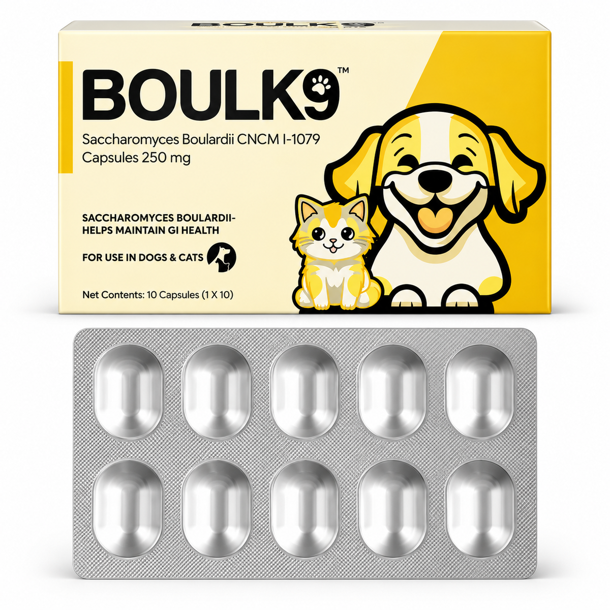 Enavant Boul K9 Muscle Builder Capsules for Dogs - Strength & Performance (10 Capsules)