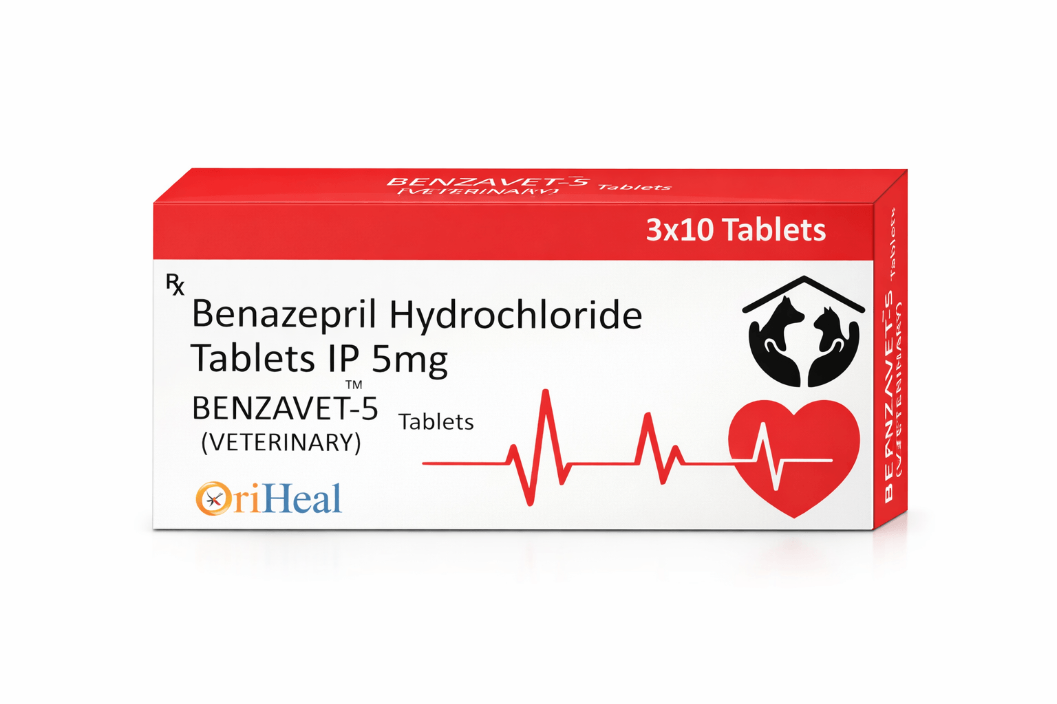 Oriheal Benzavet 30 Tablets | Cardiac Care for Dogs & Cats