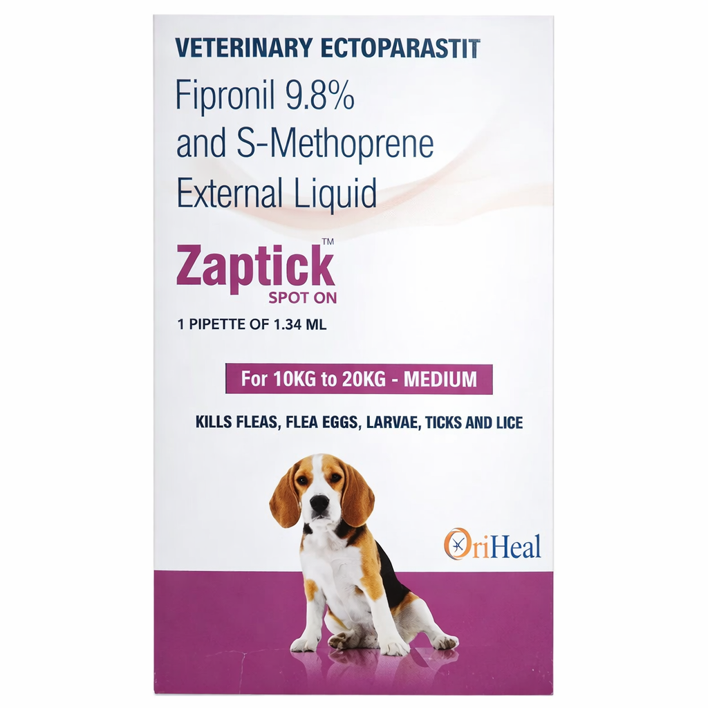 Oriheal Zaptick Spot On for Dogs | External Parasite Control Topical Solution
