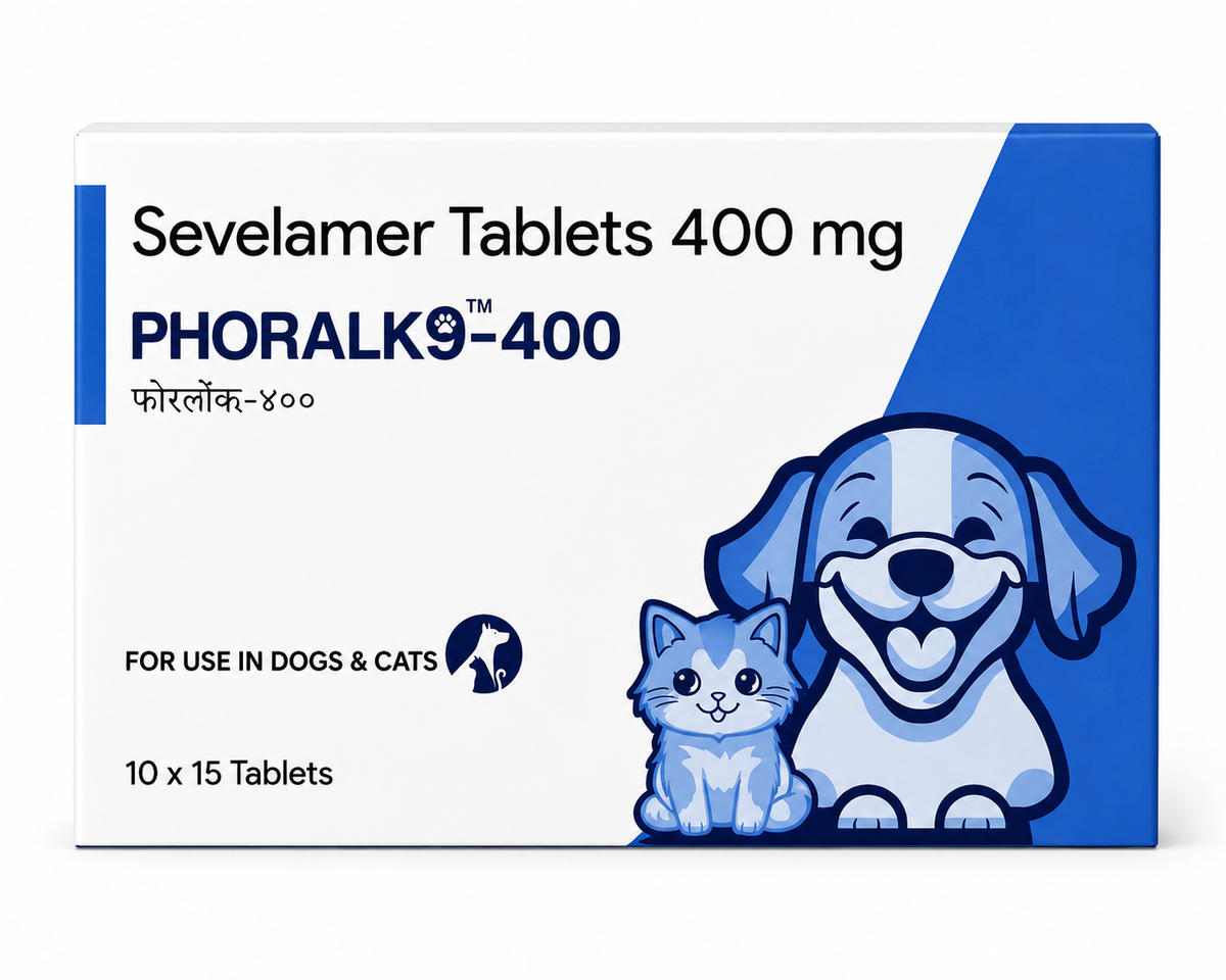 Enavant PHORALK9-400 Sevelamer 400mg Tablets for Dogs & Cats - Phosphate Binder CKD 10x15 Tablets