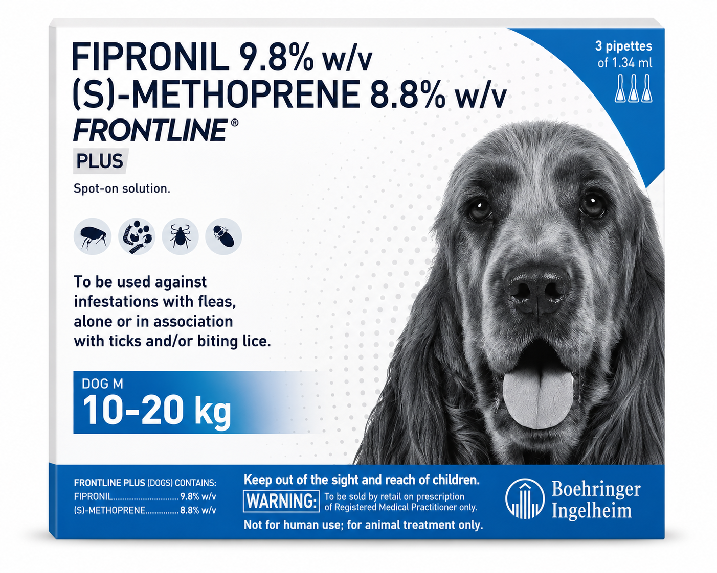Boehringer Ingelheim Frontline Plus Spot On For Dogs