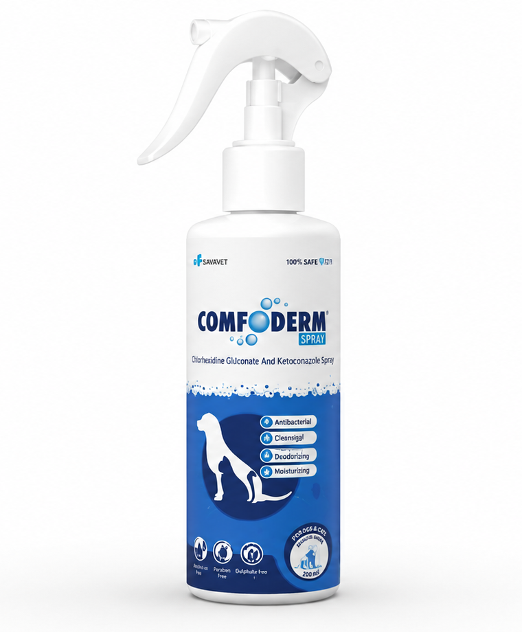 TTK Comfoderm Plus Oatmeal Anti-Itch Spray for Dogs & Cats - 220ml
