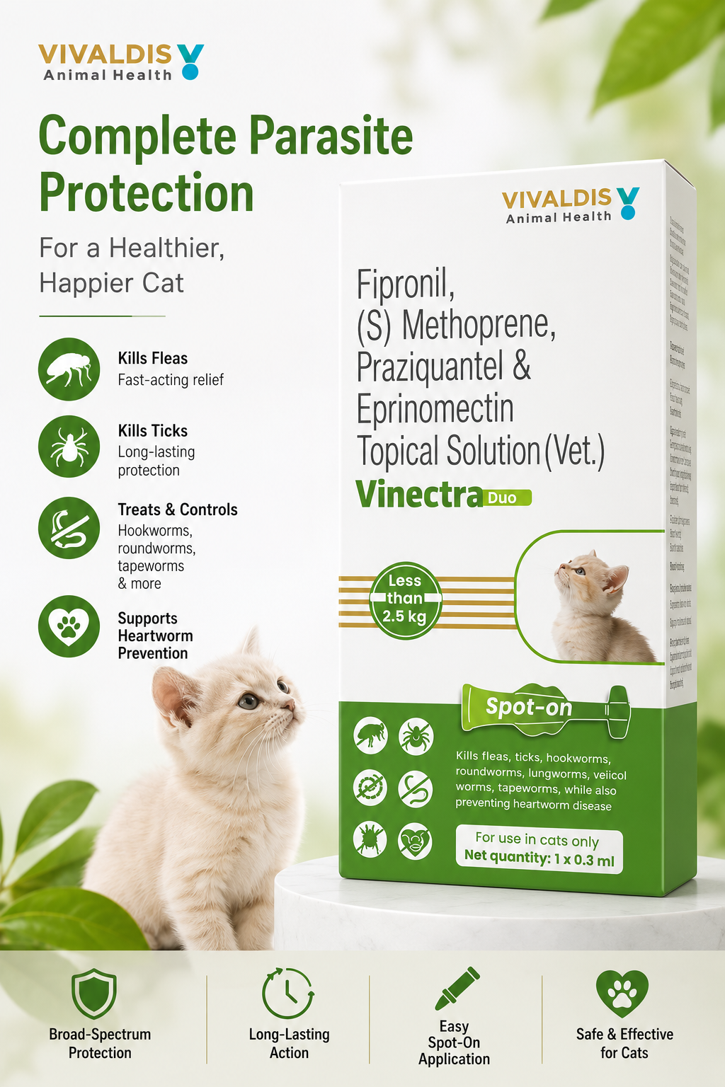 Vivaldis Vinectra Duo Spot On For Cat