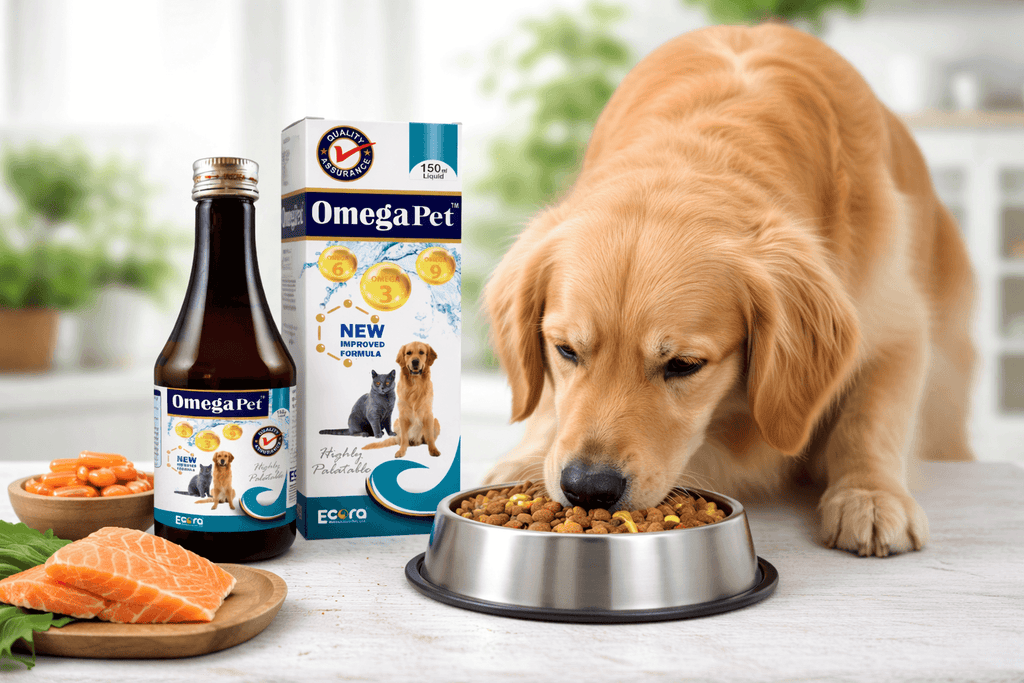 Ecora Omega Pet 200ml for Dogs & Cats – Omega 3 & 6 Nutritional Supplement