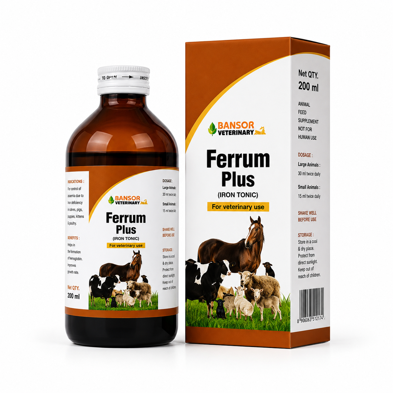 Bakson Ferrum Plus Syrup for Dogs & Cats | Iron Supplement