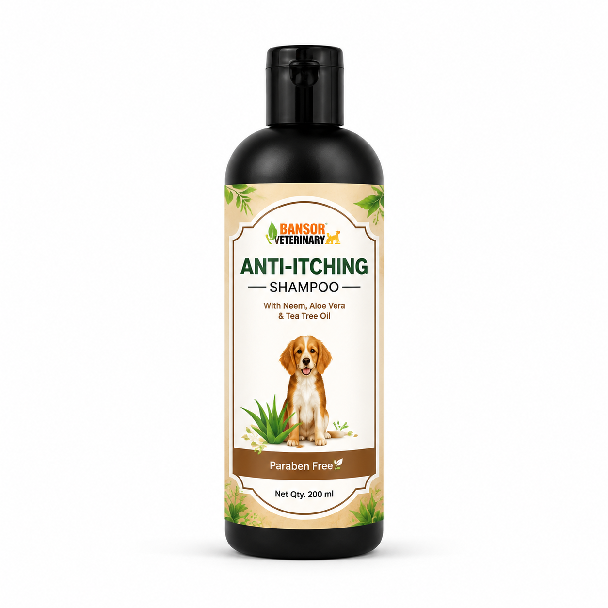 Bakson Anti-Itching Oatmeal Shampoo for Pets | Itchy Skin Relief for Dogs & Cats