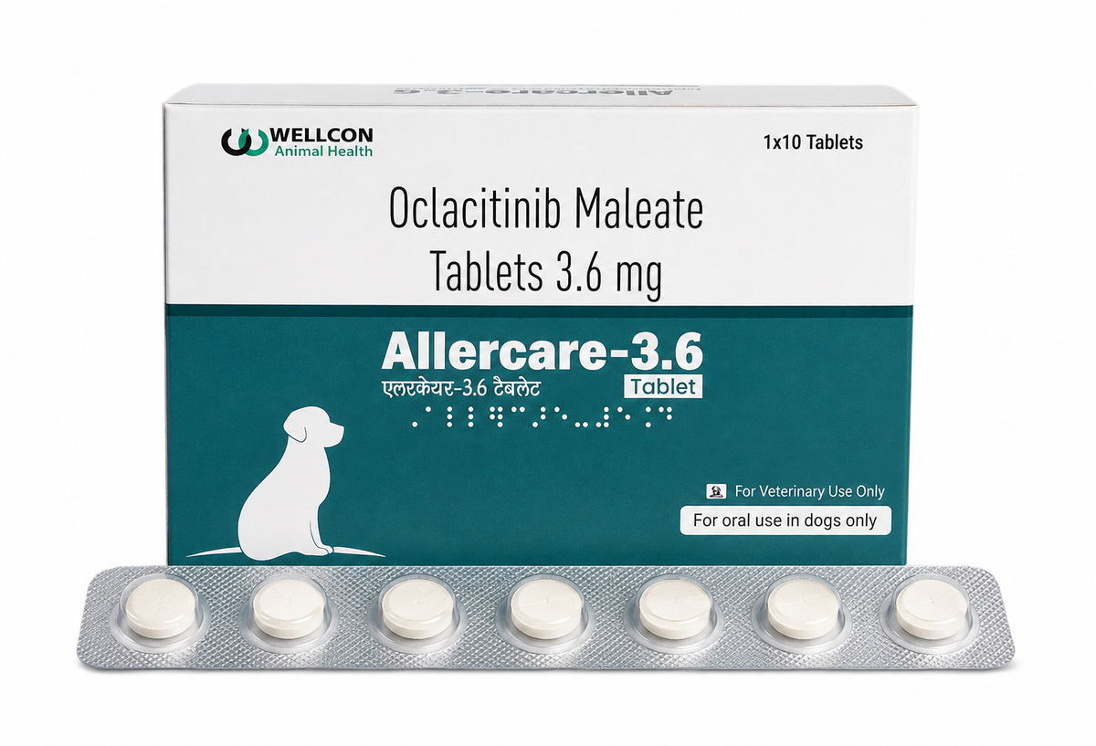 Wellcon Allercare Oclacitinib Tablets for Dogs | 3.6mg, 5.4mg & 16mg | Prescription Allergy Care