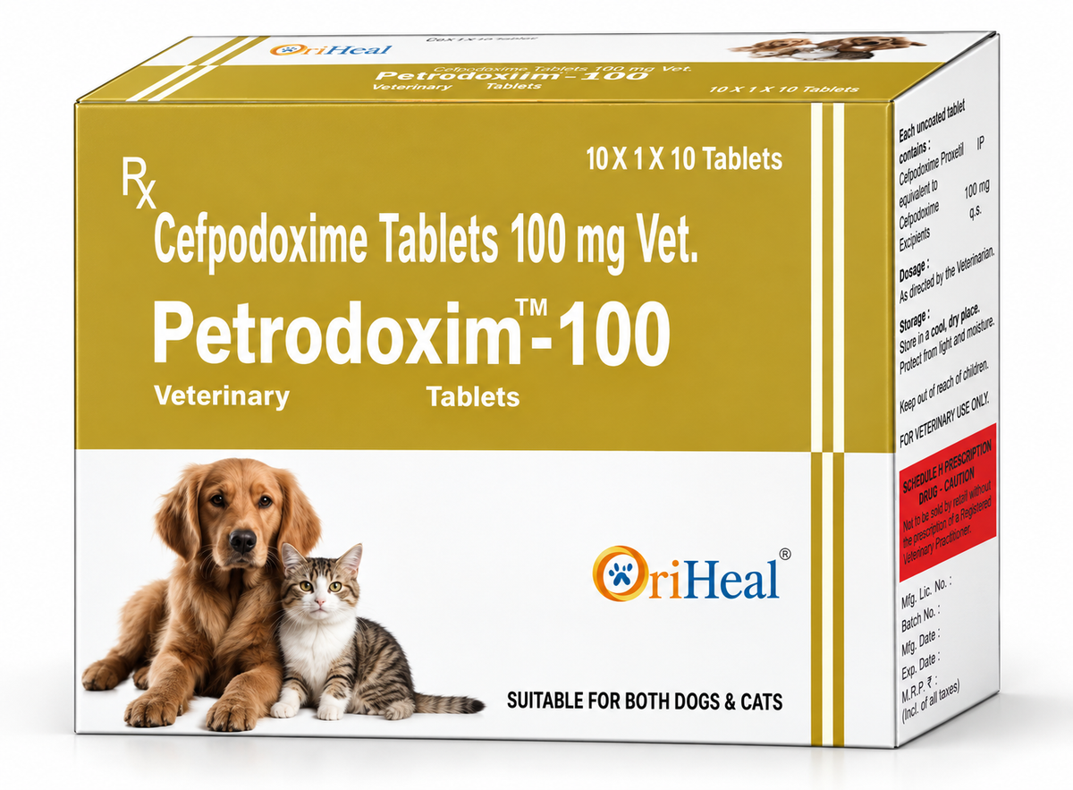 Oriheal Petrodoxim (Cefpodoxime Proxetil) Tablet for Dogs and Cats