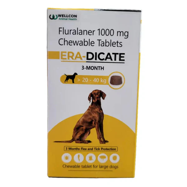 Wellcon Eradicate (Fluralaner) Tablet for Very Small Dogs