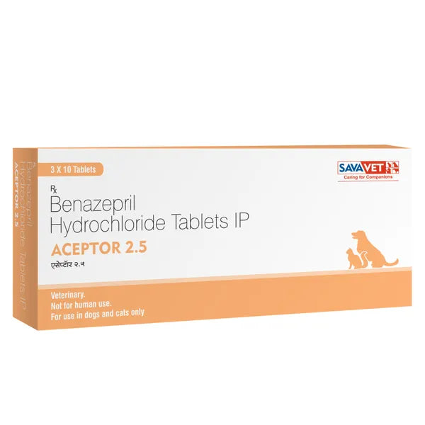 Savavet Aceptor Benazepril Hydrochloride Tablets for Dogs & Cats 10's