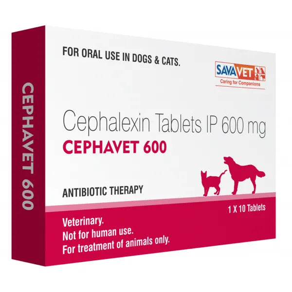 Savavet Cephavet Cephalexin Tablets for Dogs & Cats - 10 Tablets
