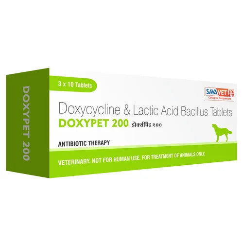 Savavet Doxypet Tablet 10's (Doxycycline) for Dogs & Cats