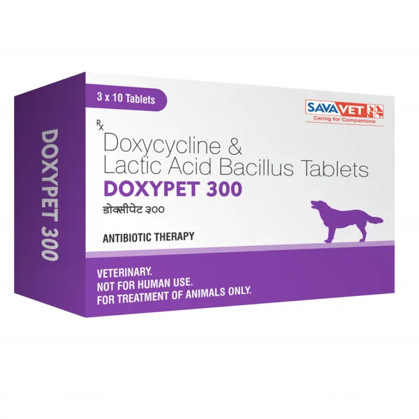 Savavet Doxypet Tablet 10's (Doxycycline) for Dogs & Cats