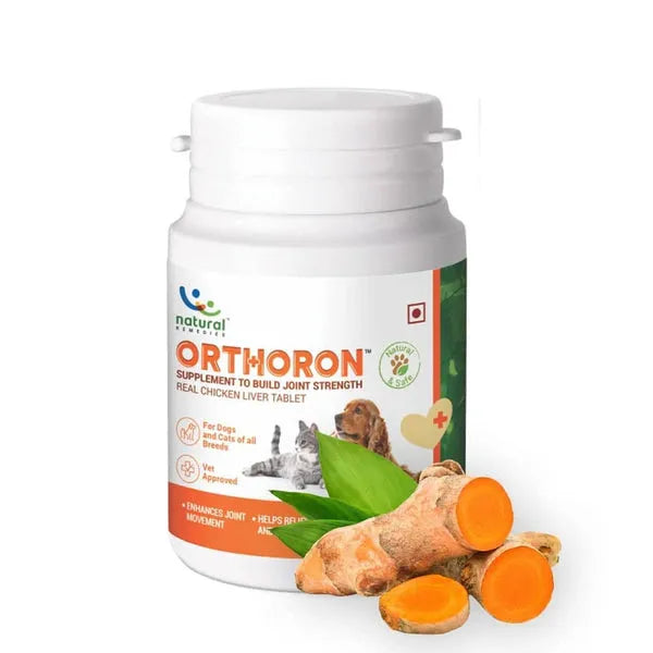 Natural Remedies Orthoron Joint Supplement Tablets for Dogs & Cats | Advanced Hip and Joint Support, Mobility & Pain Relief Formula