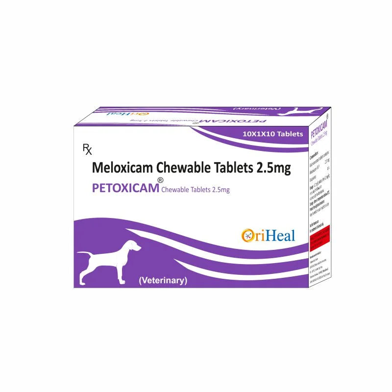 Oriheal Petoxicam Meloxicam COX-2 Selective NSAID Tablet for Dogs & Cats | Arthritis, Joint Pain, Post-Surgical & Inflammatory Pain Relief | Veterinary Prescription