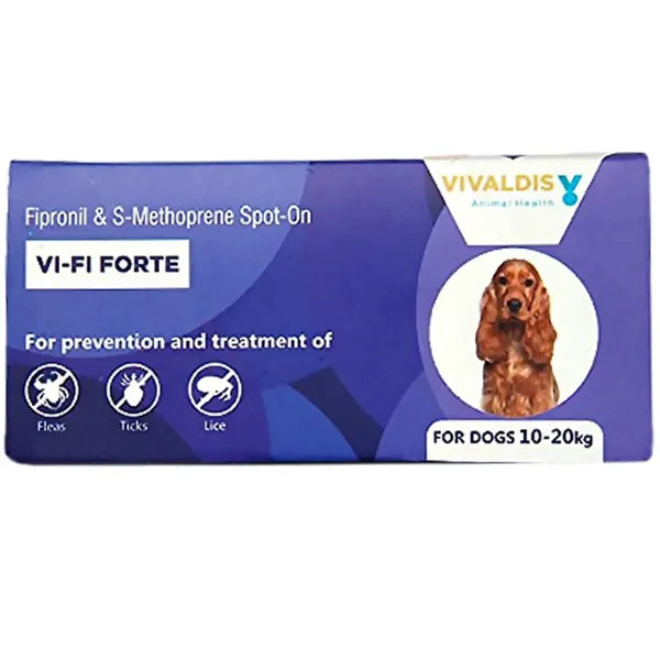 Vivaldis Vi-Fi Forte Tick & Flea Control Spot On for Dogs & Cats