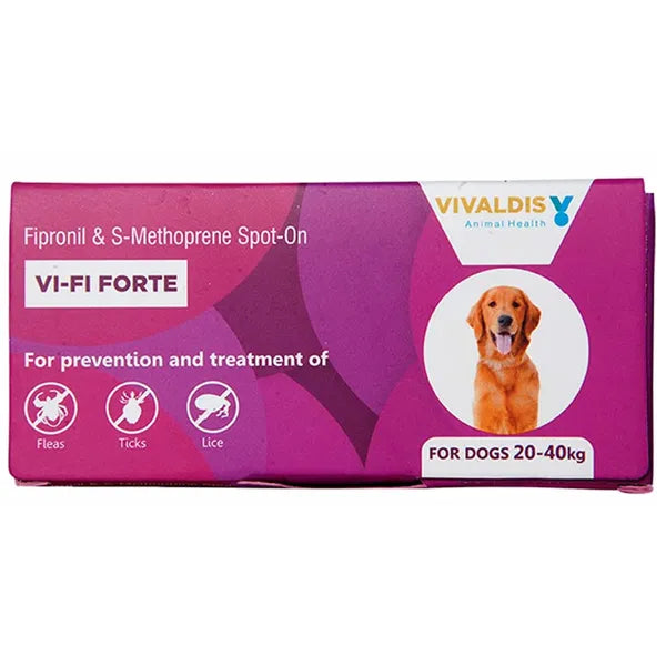 Vivaldis Vi-Fi Forte Tick & Flea Control Spot On for Dogs & Cats