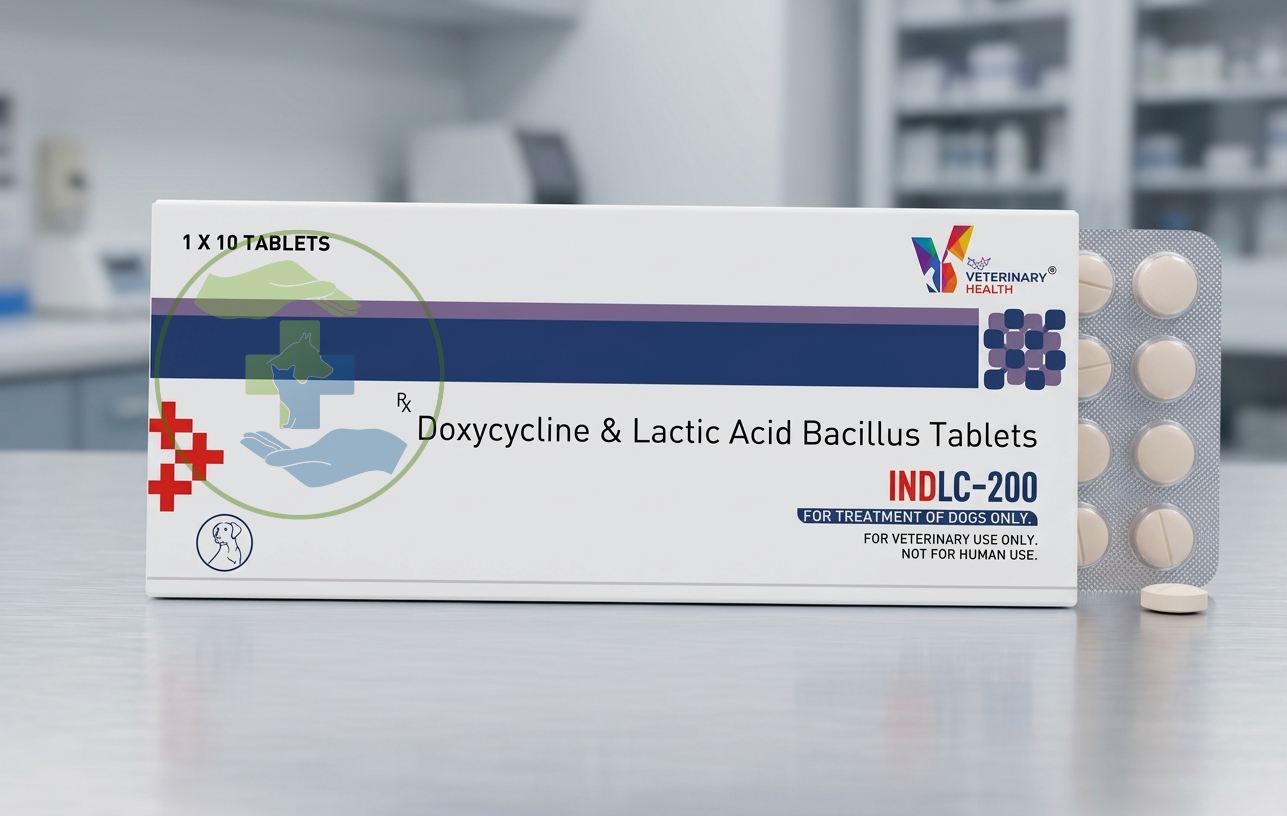 Drools Indlc Tablet for Pets Treatment for Skin, Respiratory & Wound