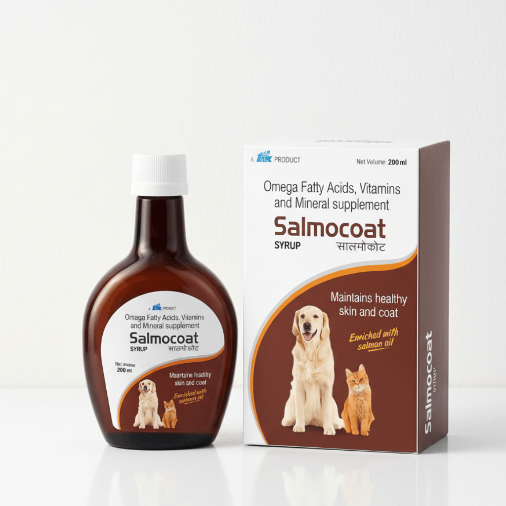 TTK Salmocoat Salmon Oil for Dogs & Cats 200ml – Omega 3 & 6