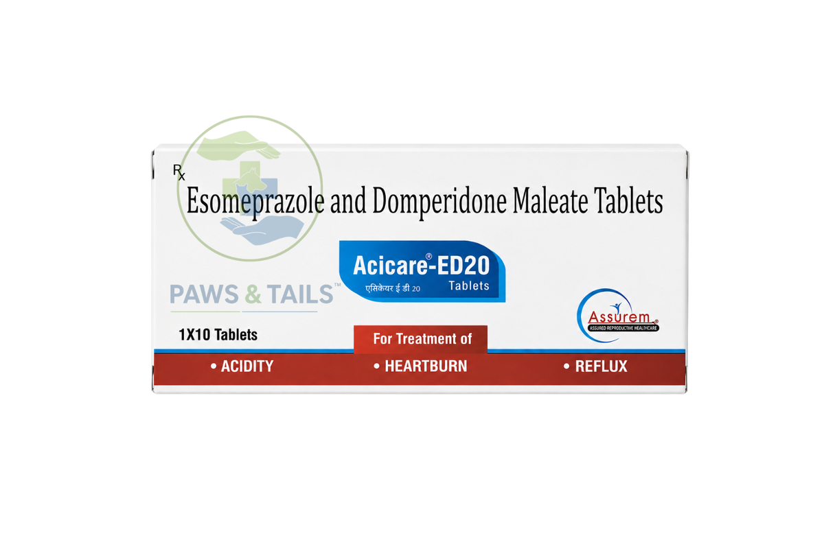 Assurem Acicare-ED Esomeprazole & Domperidone Tablets | 10 Tablets