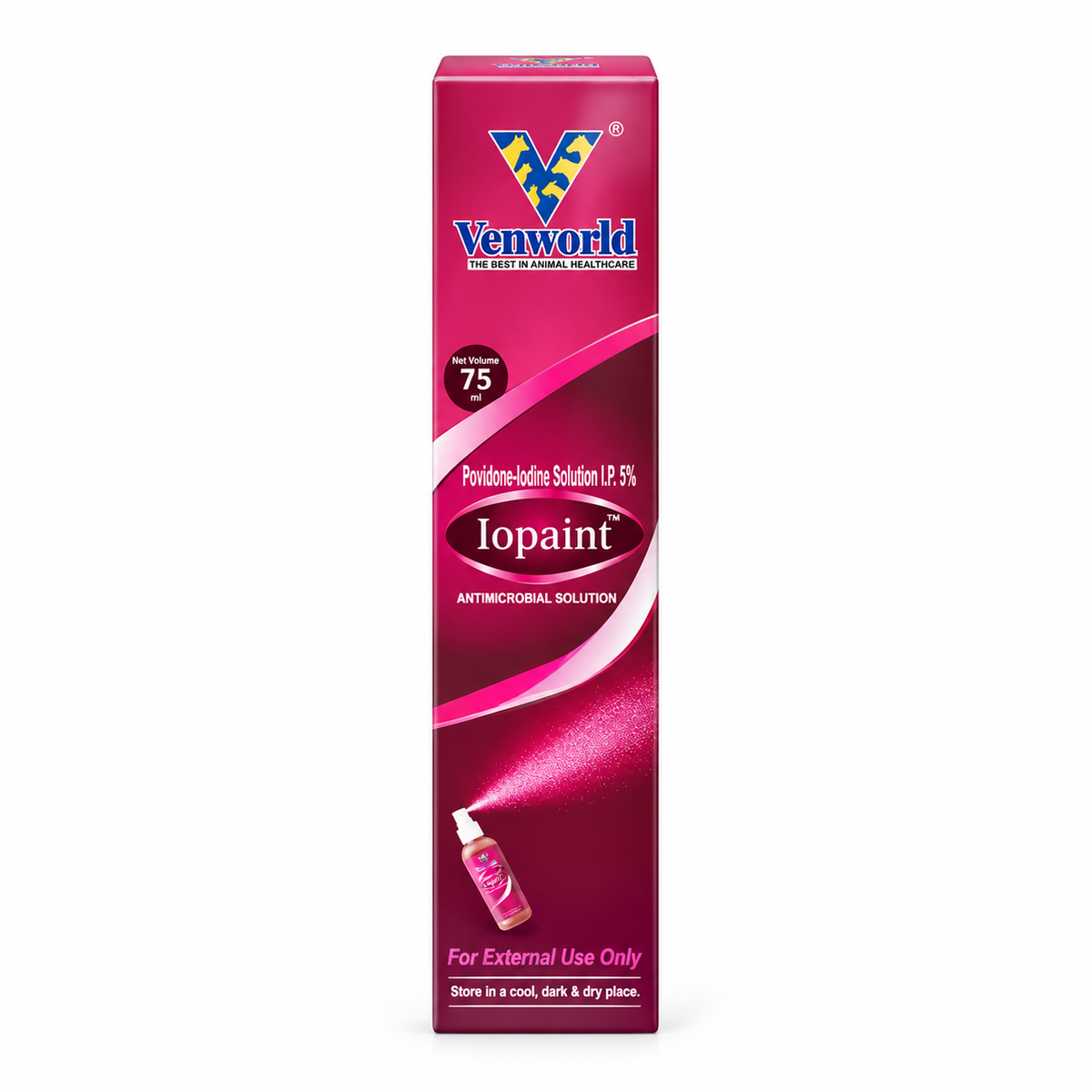 Venky's Iopaint Povidone-Iodine Antiseptic Solution | 75 ml & 200 ml