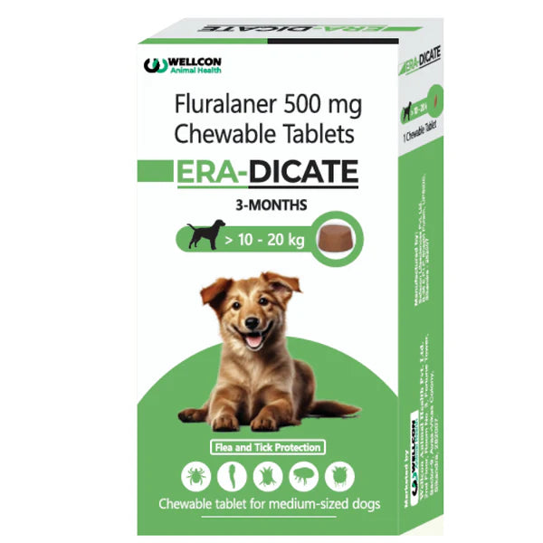 Wellcon Eradicate (Fluralaner) Tablet for Very Small Dogs