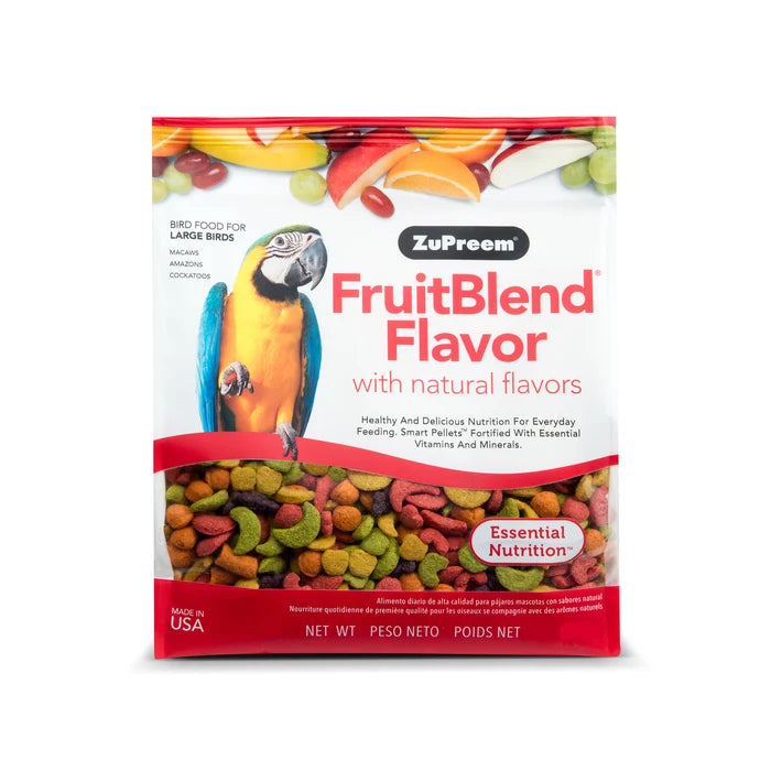 ZuPreem FruitBlend Large Bird Food with Natural Flavors - 1.6 kg