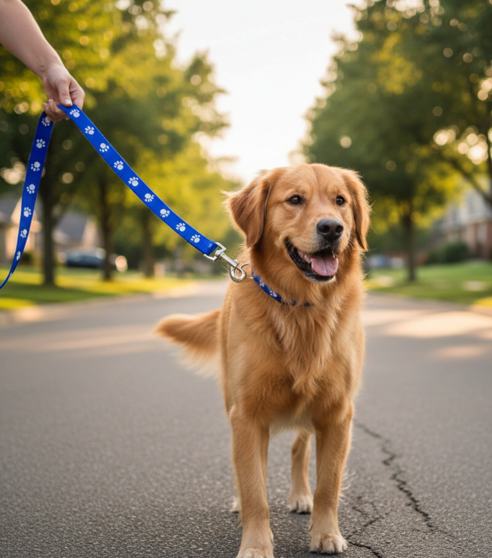 Paws & Tailsâ„¢ Premium  Designer Dog Leash & Collar Set
