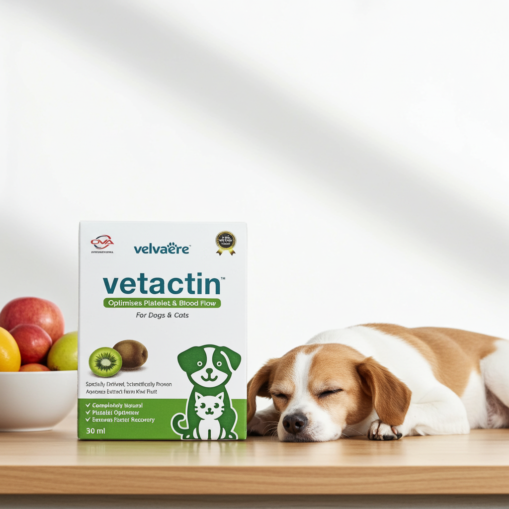 Velvaere Vetactin Syrup (30ml) Optimizes Platelet & Blood Flow for Dogs & Cats