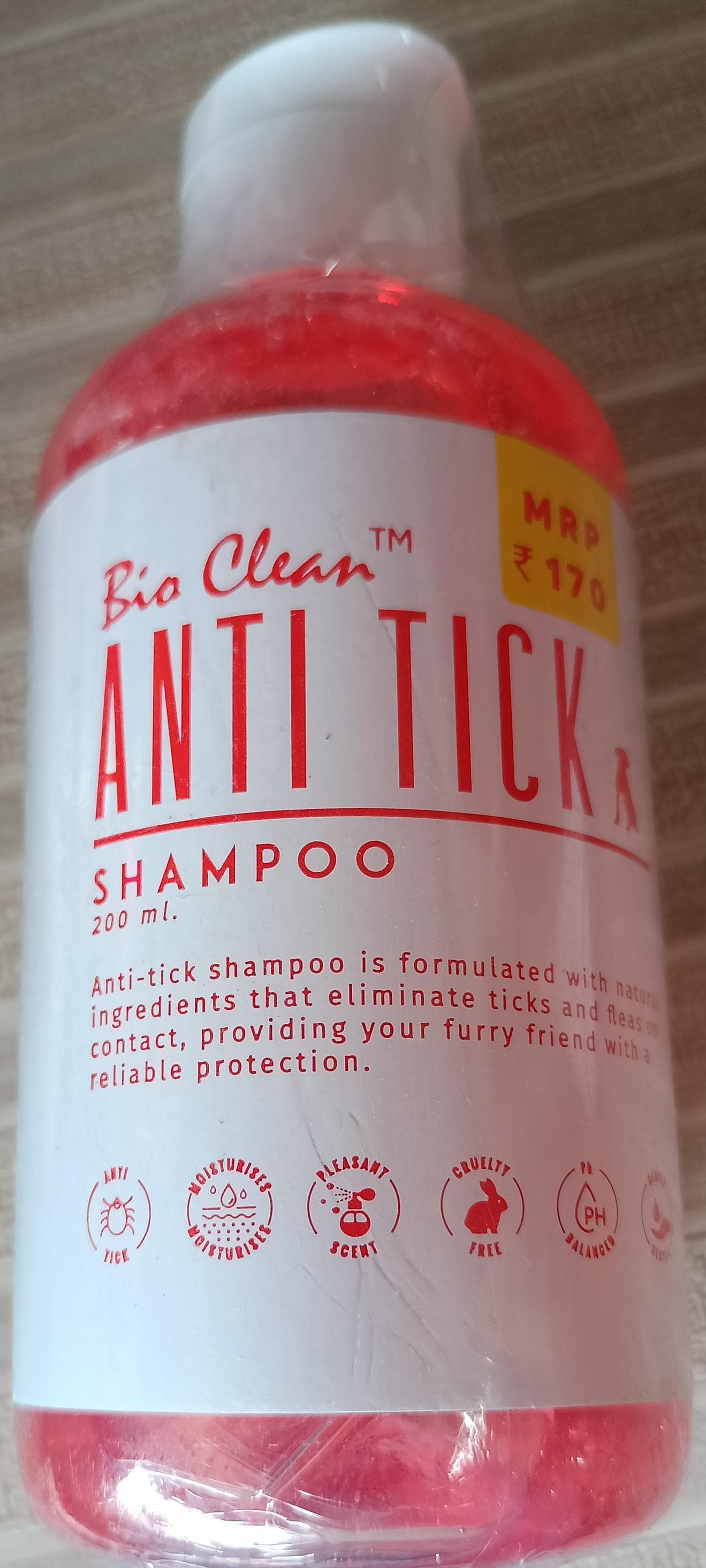 BIO CLEAN SHAMPOO ANTI TICK 200ML