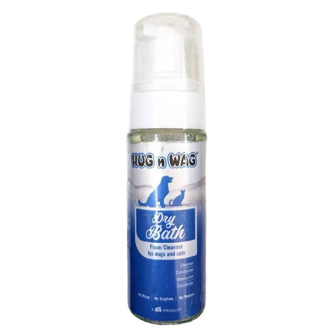 Ttk Hug N Wag Dry Bath Foam Cleanser for Dogs and Cats