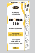 Sihil TRI OMEGA 369 Coat Supplement for Pets â€“ Omega 3, 6 & 9 Fatty Acids for Healthy Skin, Shiny Coat, Brain & Immune Support