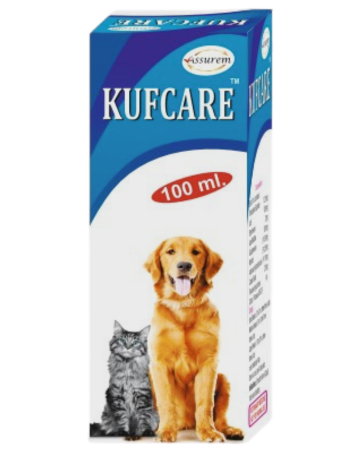 Assurem Kufcare Cough Syrup 100 ml â€“ Ayurvedic Respiratory Relief for Dogs & Cats