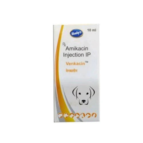Venkys Venkacin Amikacin Injection 10ml â€“ Broad Spectrum Veterinary Antibiotic for Multi-Drug Resistant Bacterial Infections
