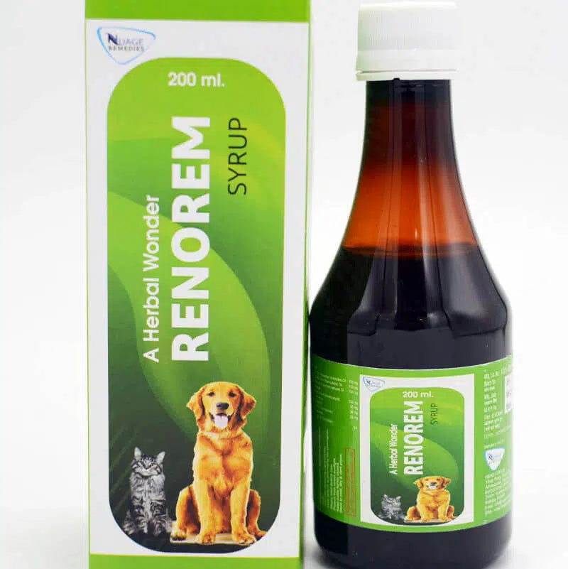 Assurem Renorem Syrup 200ml for Dogs & Cats â€“ Herbal Kidney & Urinary Support Supplement | Renal Care, Immunity Booster & Detox Tonic