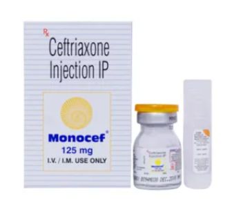 Monocef 125mg Injection â€“ Ceftriaxone Antibiotic for Bacterial Infections