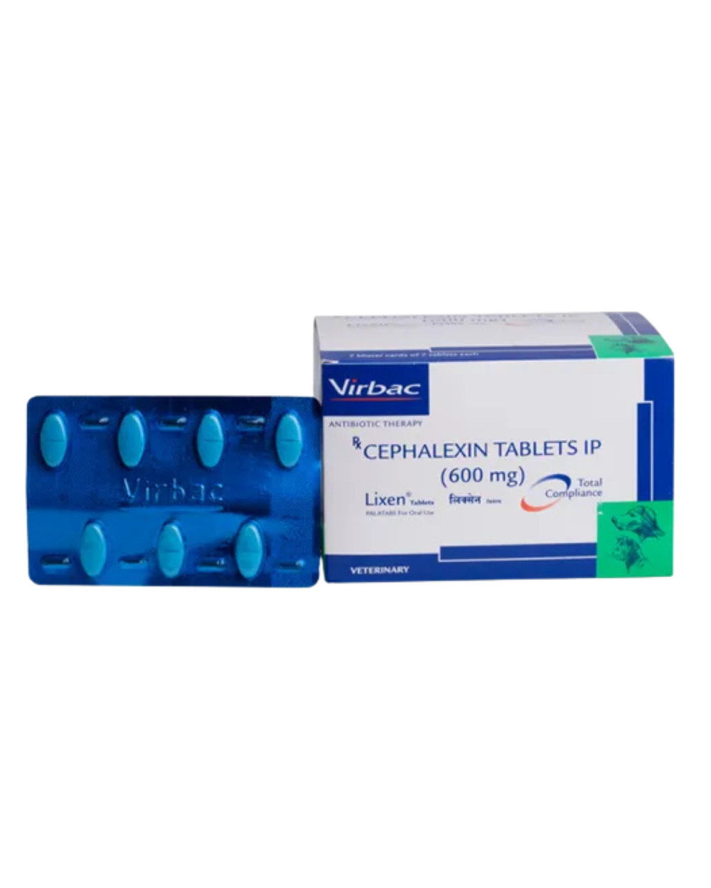 Virbac Lixen Palatab ( Cephalexin )Tablets for Dogs & Cats