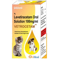 Oriheal Vetrocetam Levetiracetam Oral Solution 100ml â€“ Easy-to-Dose Pet Seizure Syrup for Dogs & Cats Epilepsy & Seizure Control