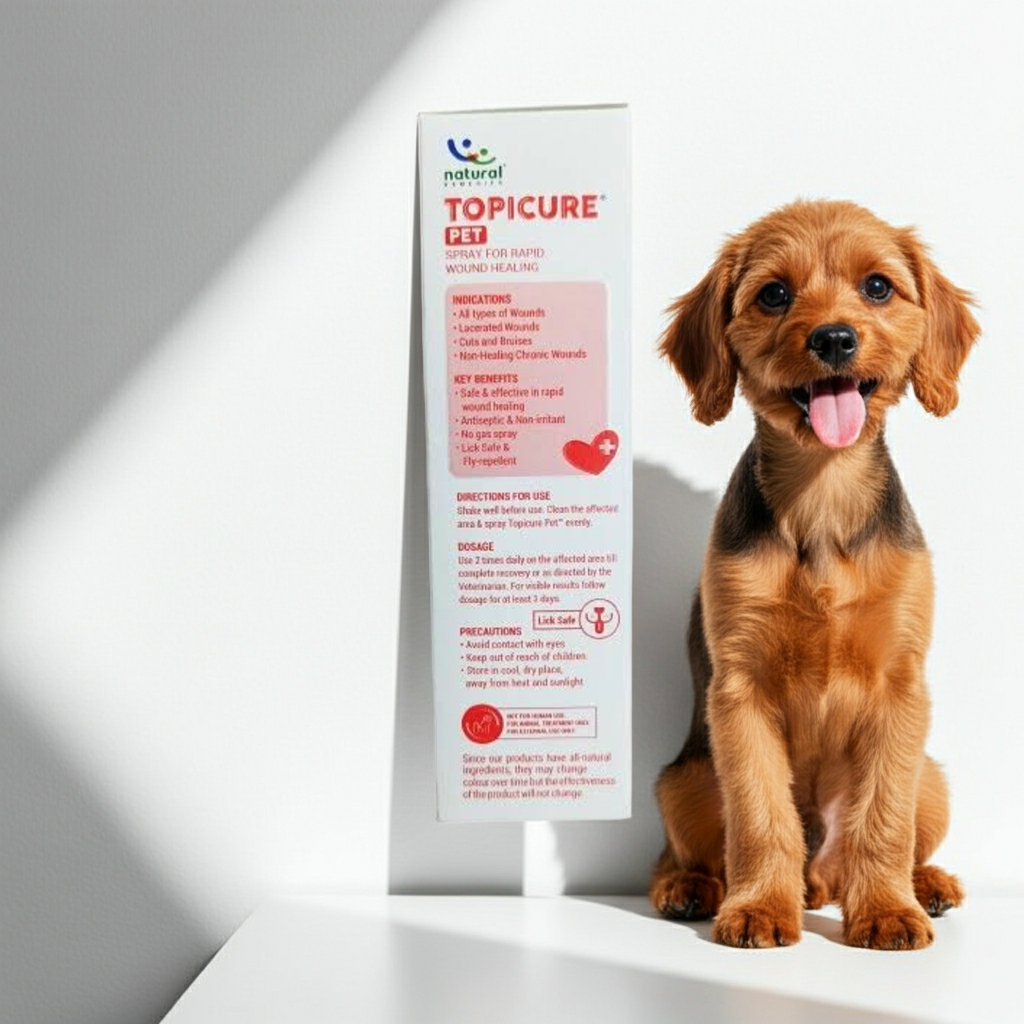 Topicure Pet Spray â€“ Fast-Acting Antiseptic & Wound Care Spray for Dogs & Cats