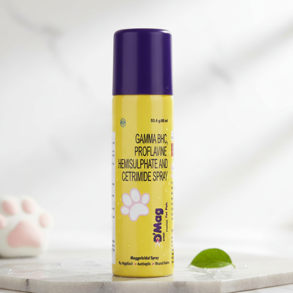 Intas D-Mag Dog Spray â€“ Antiseptic Wound Healing Spray for Dogs | Veterinary Skin Care