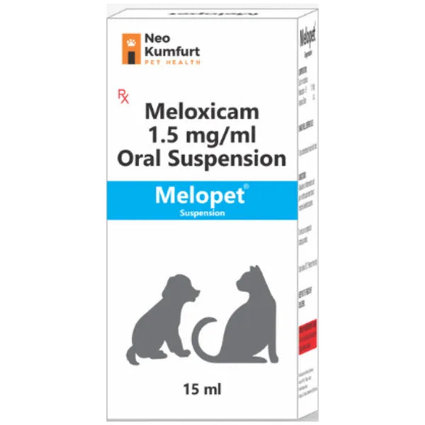 Neo Kumfurt Melopet (Meloxicam) Oral Suspension for Dogs & Cats â€“ 15ml | Pain Relief, Anti-Inflammatory & Fever Management