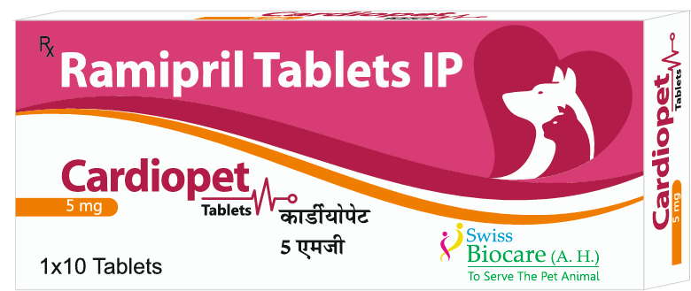 Corise Ramipril Cardiopet 5mg Ramipril Tablets â€“ Heart Failure & Hypertension Support for Dogs & Cats