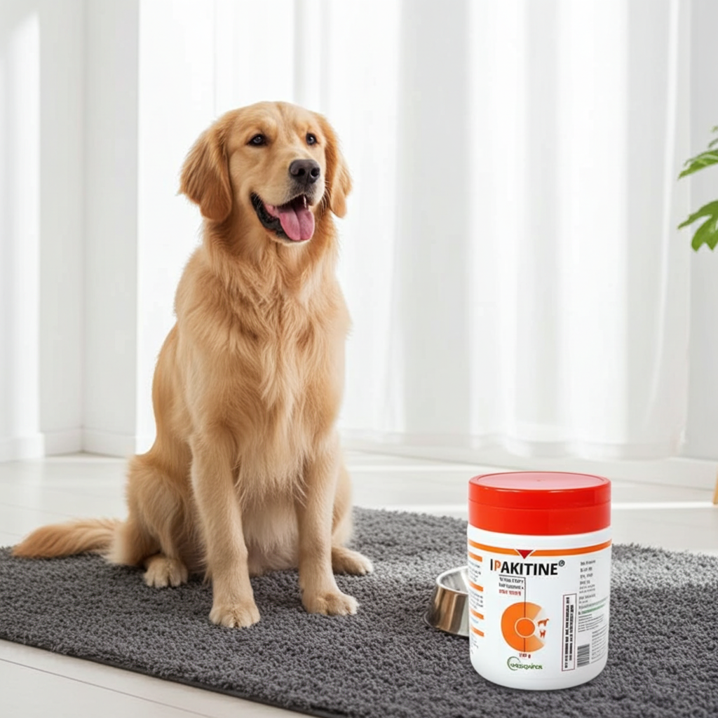 Vetoquinol Ipakitine Powder 180gm for Dogs & Cats | Phosphate Binder Supplement for Kidney Support & Renal Health | Reduces Uremic Toxins | Veterinary Formula