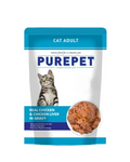 Purepet Cat Real Chicken & Liver Gravy 50g â€“ Tasty Wet Cat Food for All Breeds, Complete & Balanced Nutrition