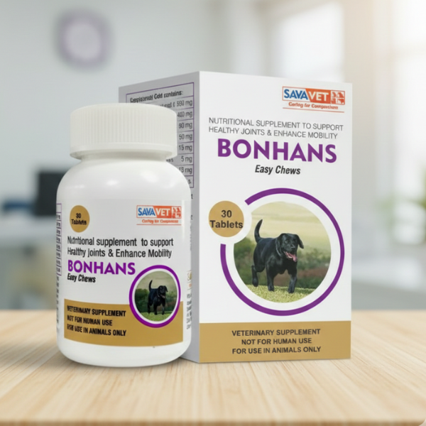 Savavet Bonhans Tablet â€“Joint Support for Dogs | Hip & Joint Health Supplement for Active Dogs