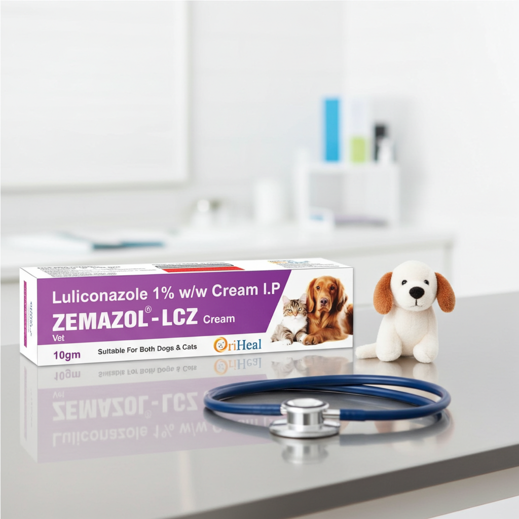 Oriheal Zemazol LCZ (Luliconazole) Antifungal Cream for Dogs and Cats 10g